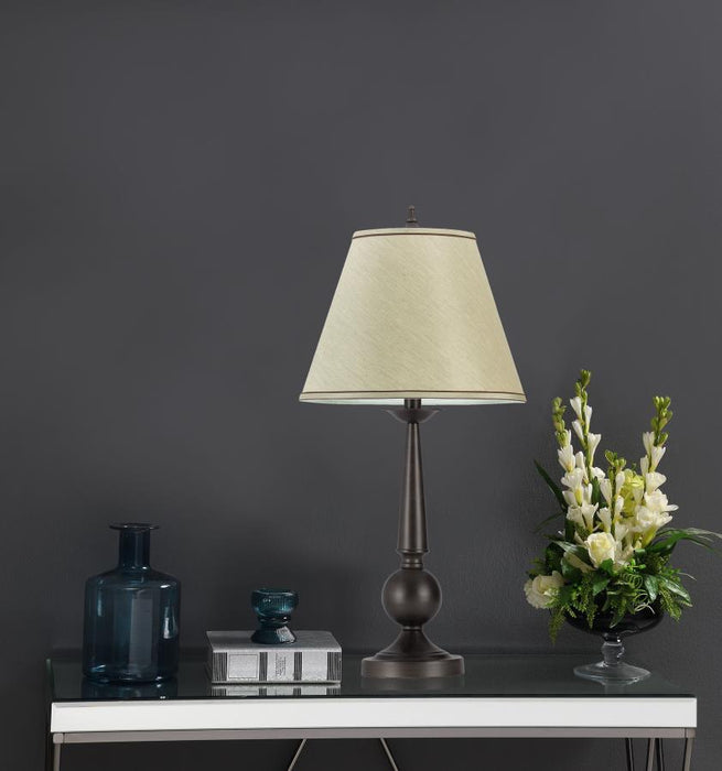 Ochanko 27-inch Empire Shade Table Lamp Bronze (Set of 2)