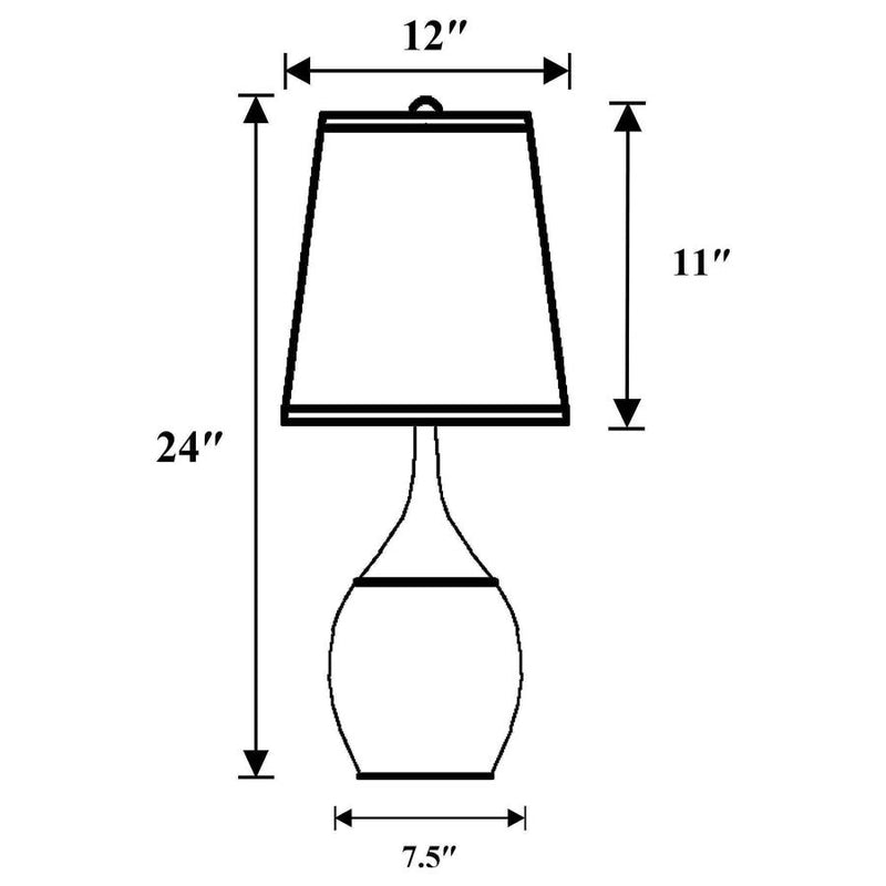 Tenya 24-inch Empire Shade Urn Table Lamp (Set of 2)