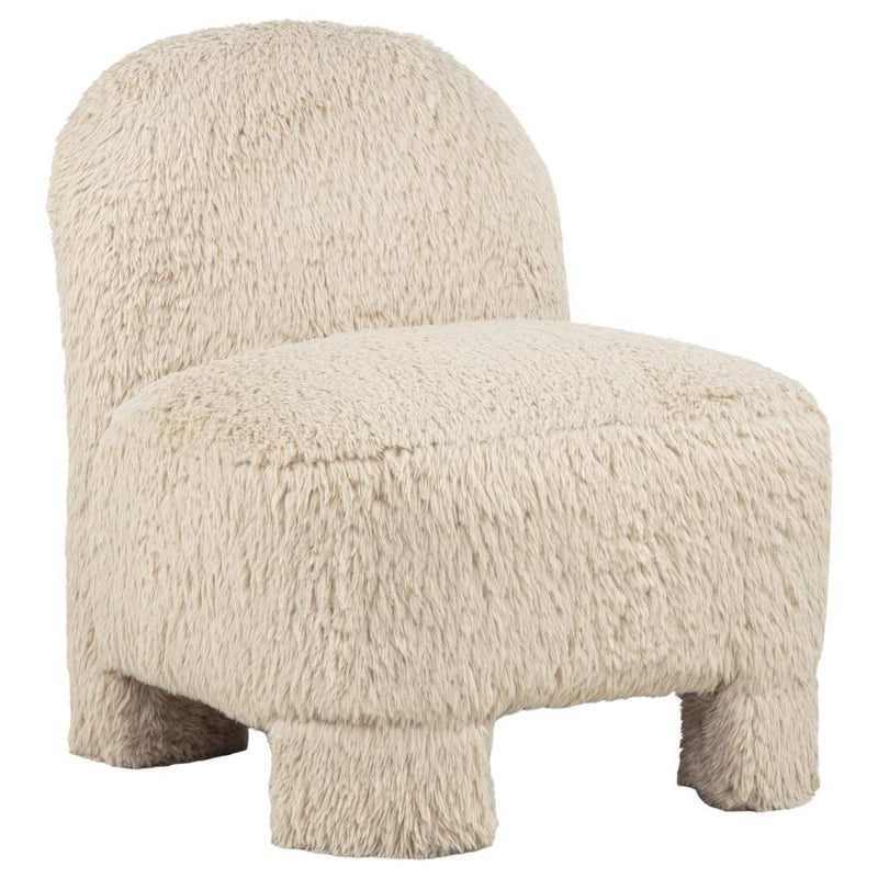 Lacombe Faux Fur Accent Chair