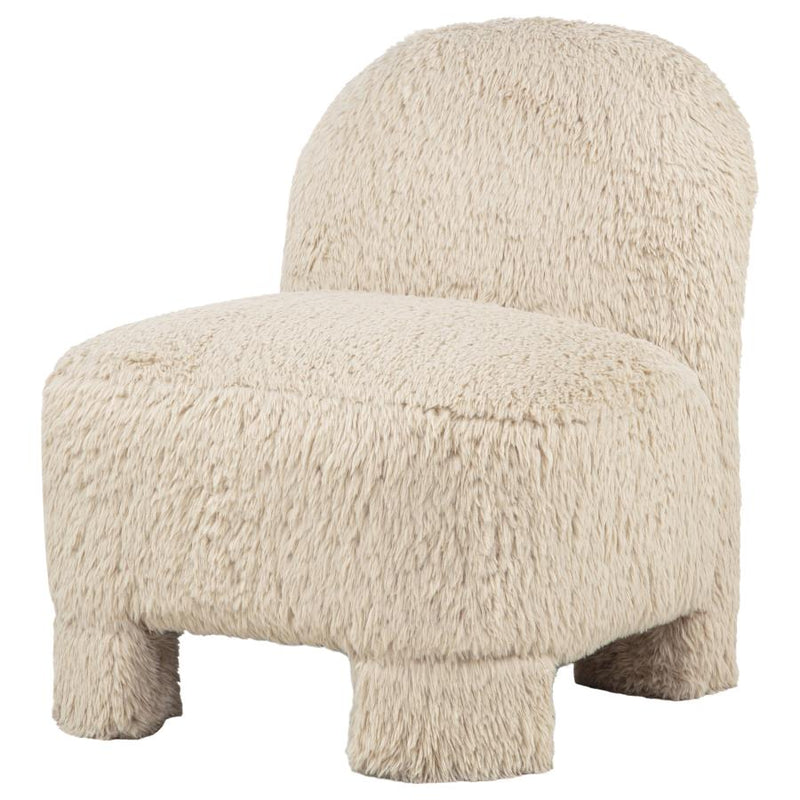 Lacombe Faux Fur Accent Chair