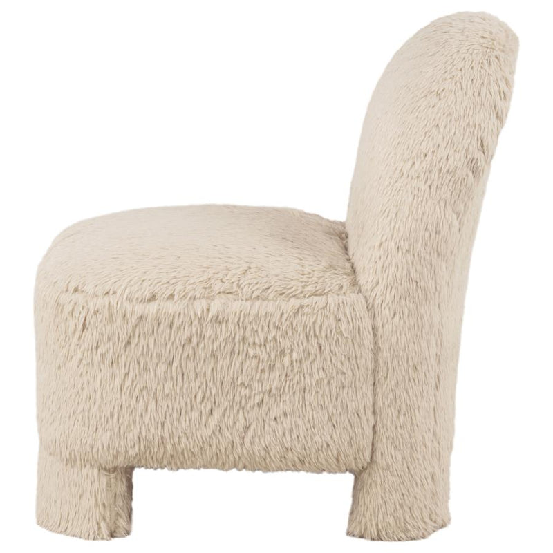 Lacombe Faux Fur Accent Chair