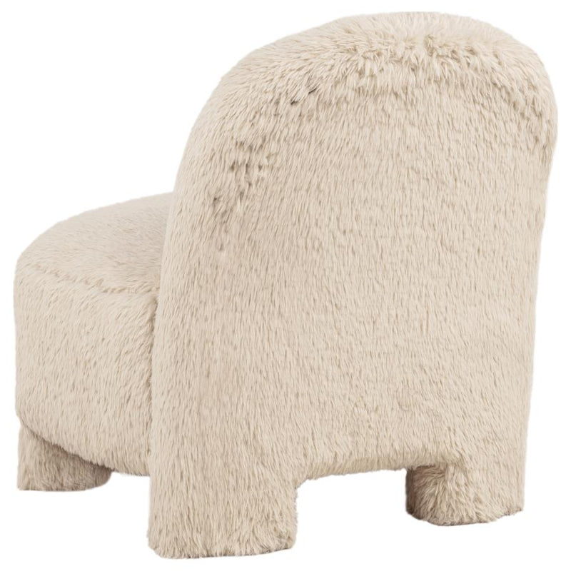 Lacombe Faux Fur Accent Chair
