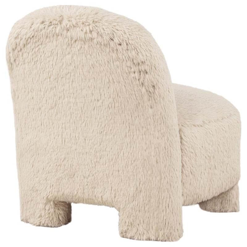 Lacombe Faux Fur Accent Chair