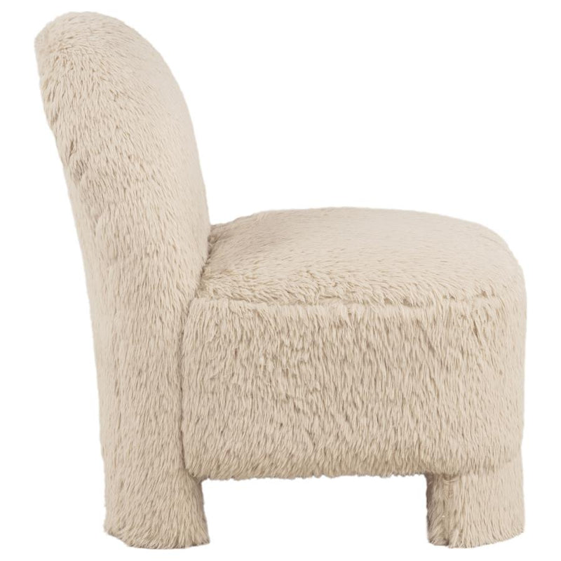 Lacombe Faux Fur Accent Chair