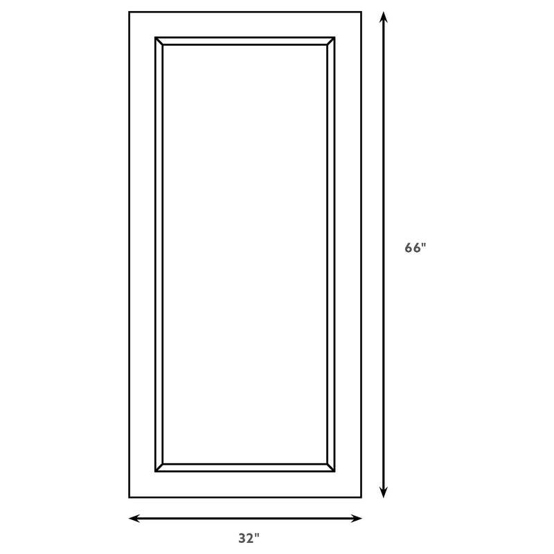 Espejo de pie rectangular Rollins de 32 x 66 pulgadas