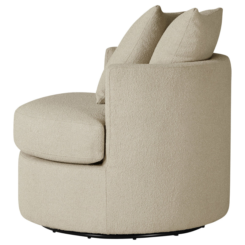 Sillón giratorio tapizado Debbie