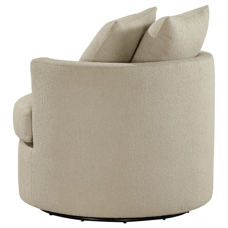 Sillón giratorio tapizado Debbie