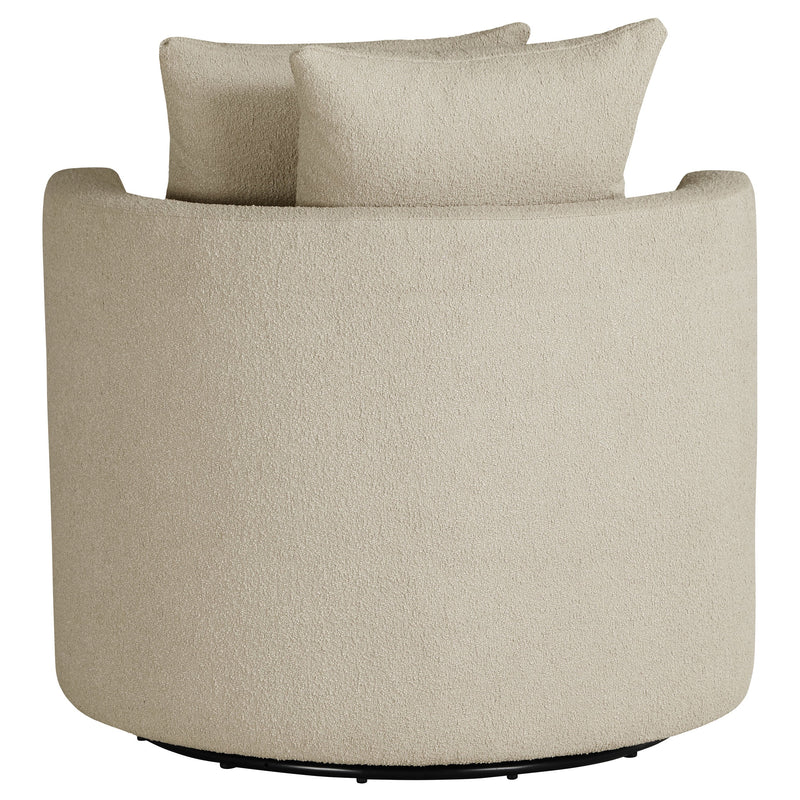 Sillón giratorio tapizado Debbie