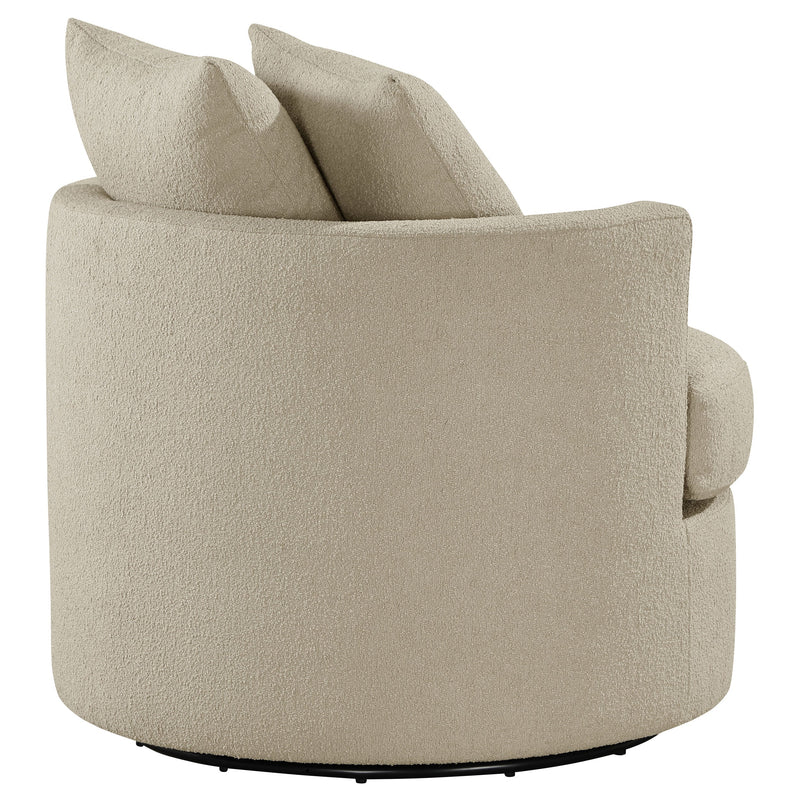 Sillón giratorio tapizado Debbie