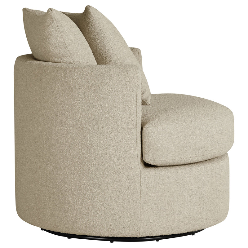 Sillón giratorio tapizado Debbie