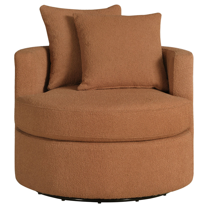 Sillón giratorio tapizado Debbie