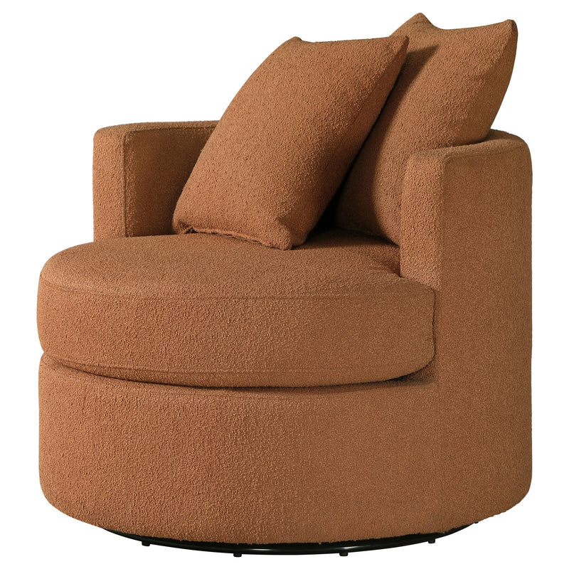 Sillón giratorio tapizado Debbie
