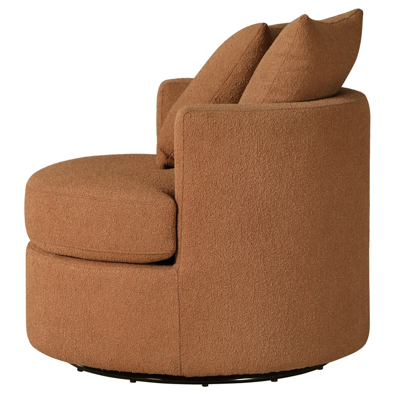 Sillón giratorio tapizado Debbie