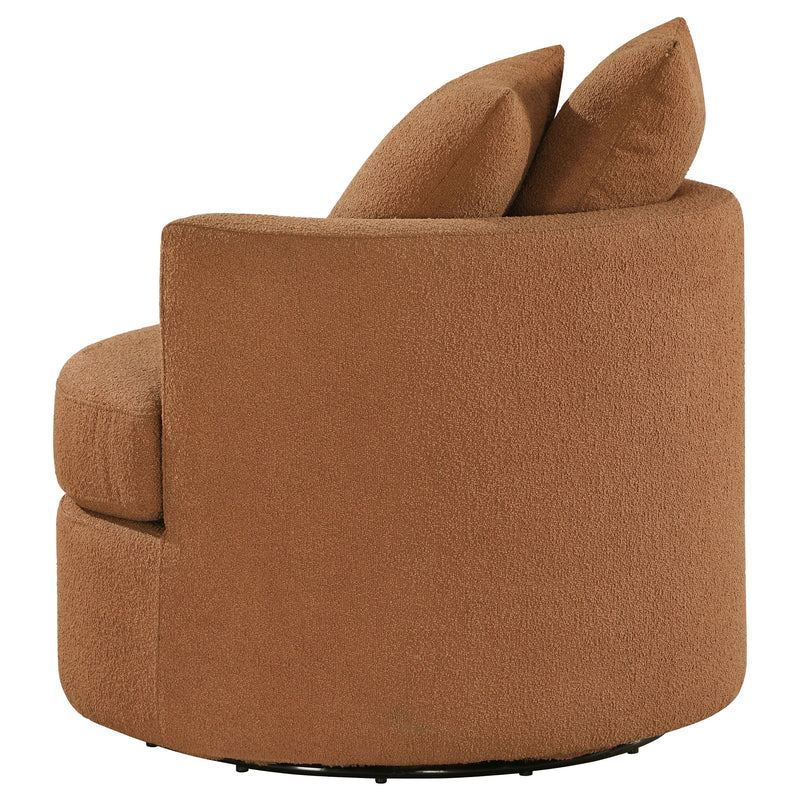 Sillón giratorio tapizado Debbie