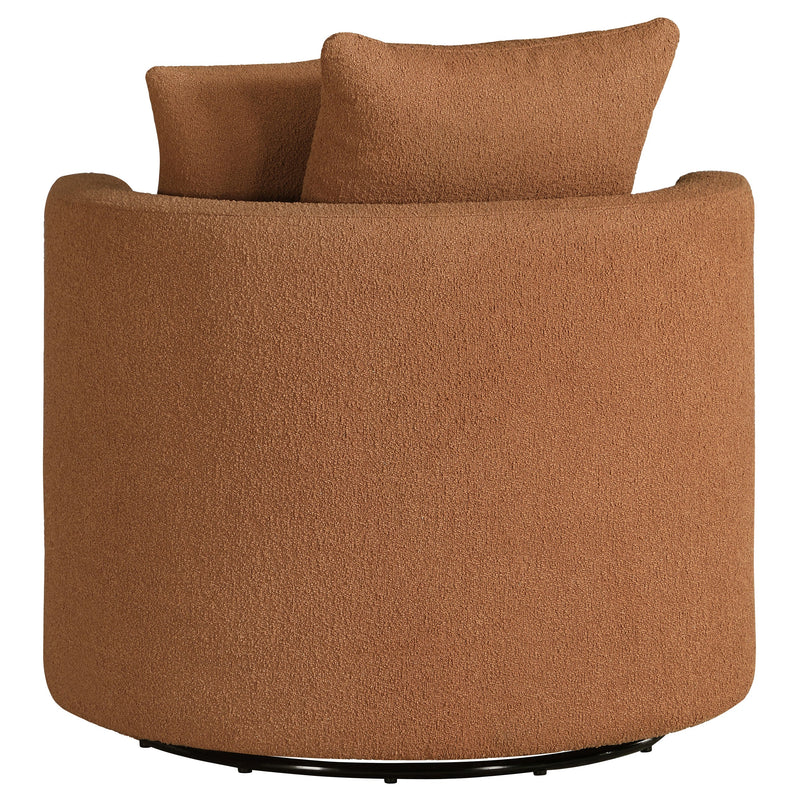 Sillón giratorio tapizado Debbie