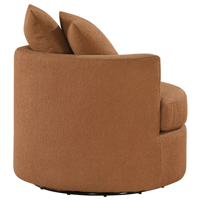 Sillón giratorio tapizado Debbie