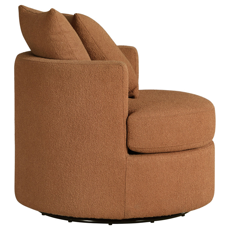Sillón giratorio tapizado Debbie