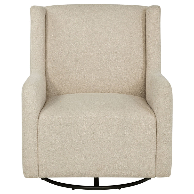 Sillón reclinable giratorio tapizado Serra Boucle