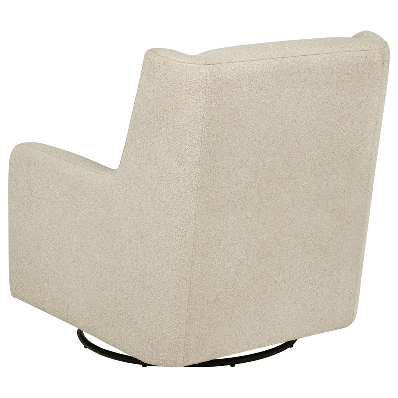 Sillón reclinable giratorio tapizado Serra Boucle