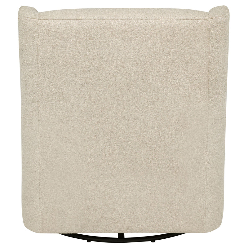 Sillón reclinable giratorio tapizado Serra Boucle