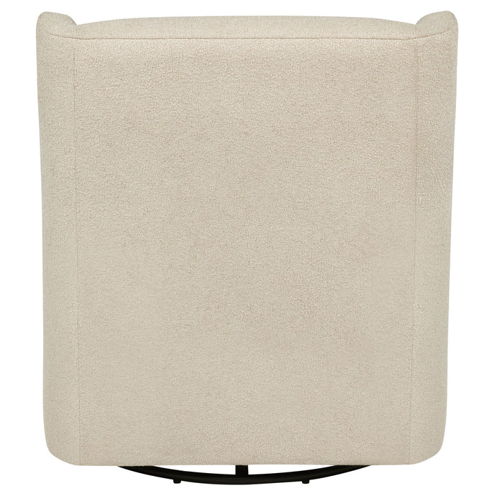 Serra Boucle Upholstered Swivel Glider Recliner Sandy Beige