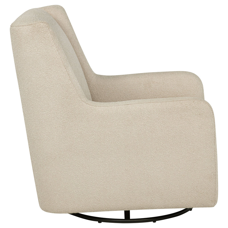 Sillón reclinable giratorio tapizado Serra Boucle