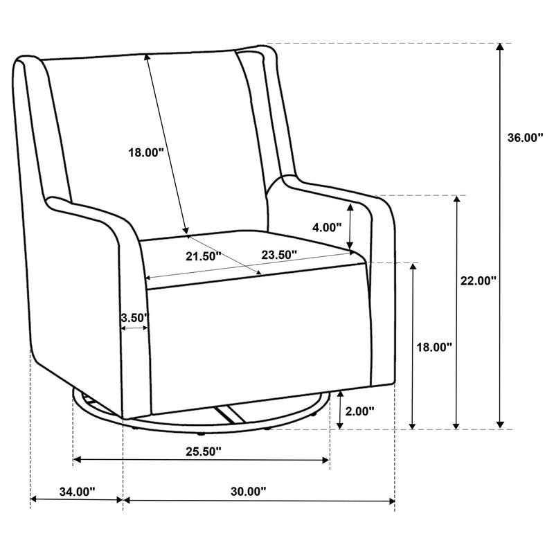 Sillón reclinable giratorio tapizado Serra Boucle