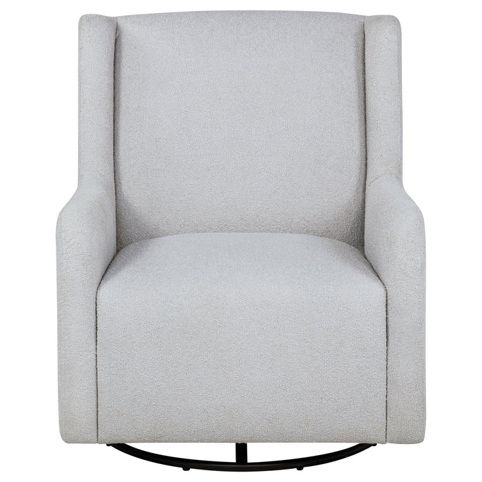 Serra Boucle Upholstered Swivel Glider Recliner Sandy Beige