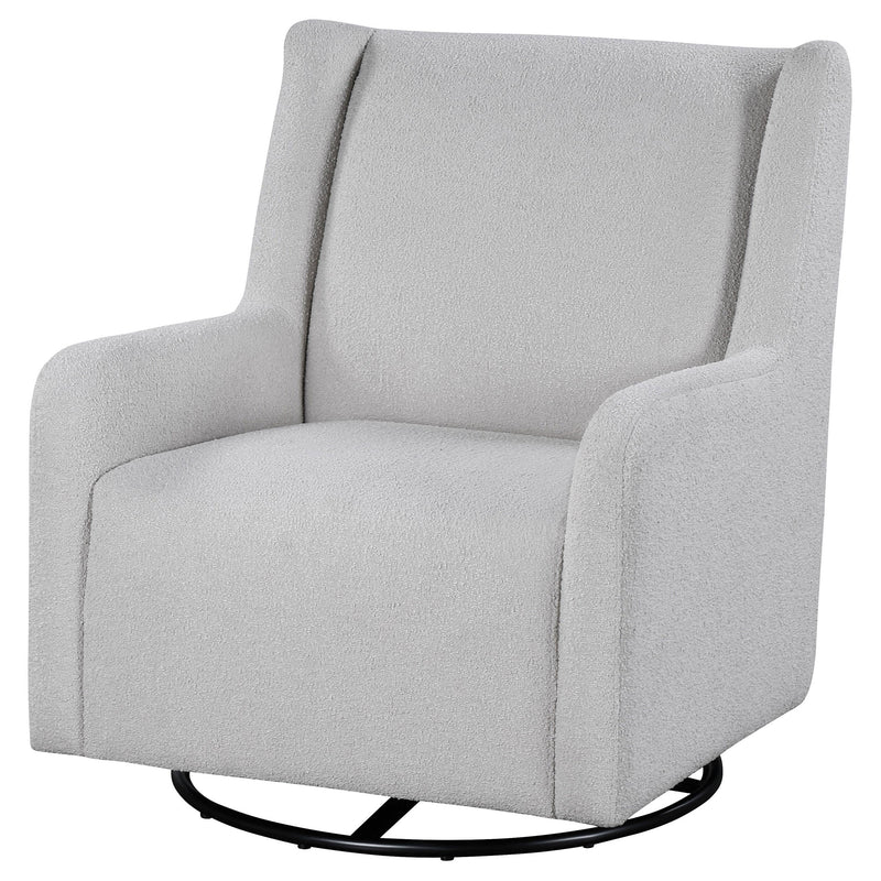 Sillón reclinable giratorio tapizado Serra Boucle