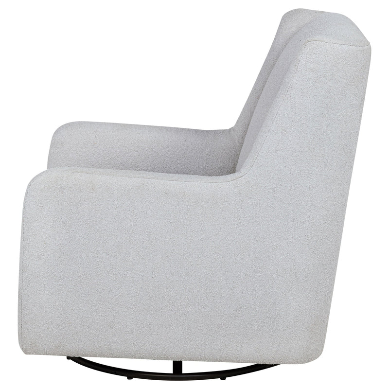 Sillón reclinable giratorio tapizado Serra Boucle