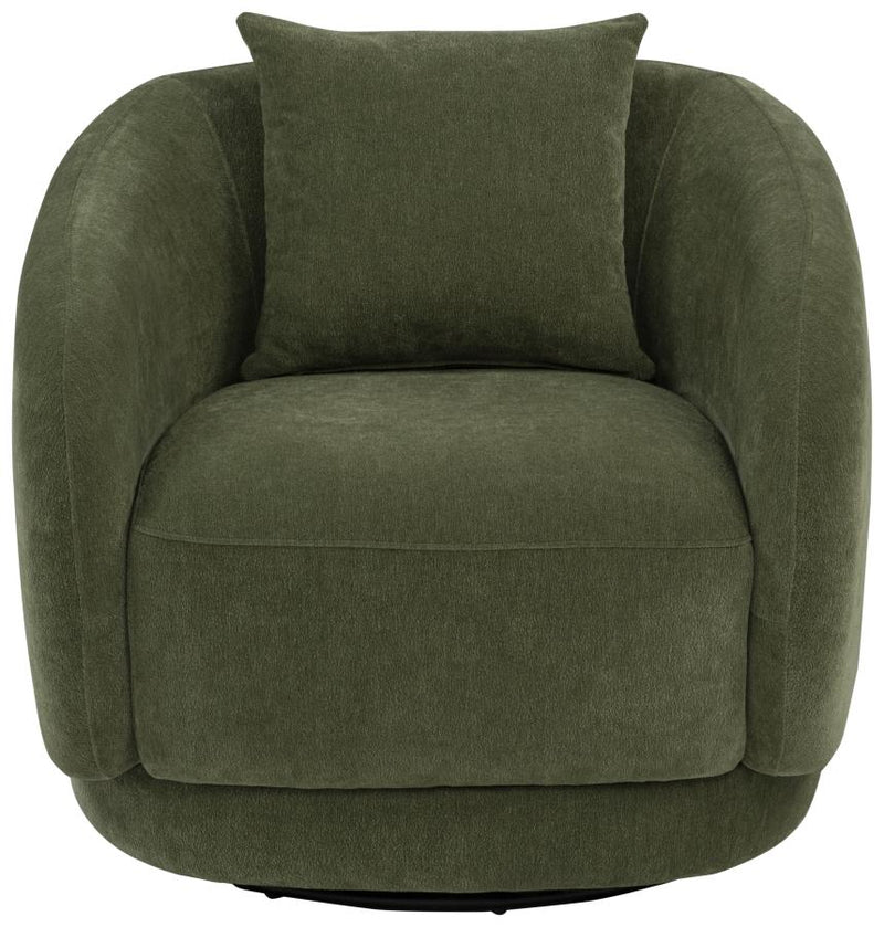 Arnaud Chenille Upholstered Swivel Accent Chair