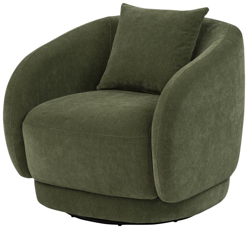 Arnaud Chenille Upholstered Swivel Accent Chair