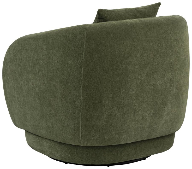 Arnaud Chenille Upholstered Swivel Accent Chair