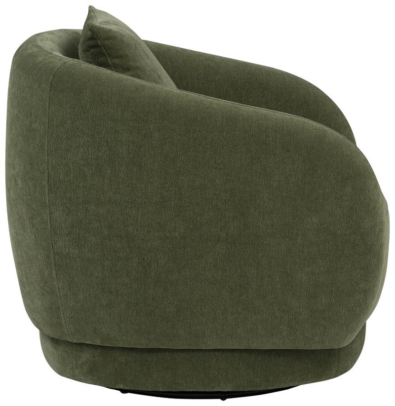Arnaud Chenille Upholstered Swivel Accent Chair