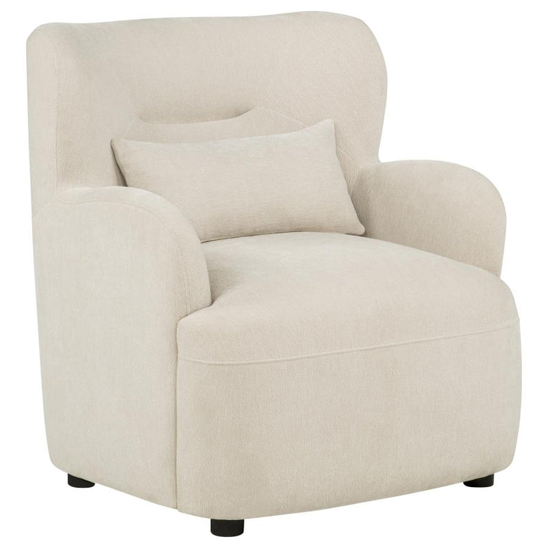 Duvall Contemporary Fabric Deep-Seated High-Back Accent Chair