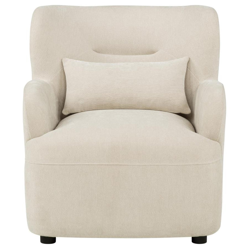 Duvall Contemporary Fabric Deep-Seated High-Back Accent Chair