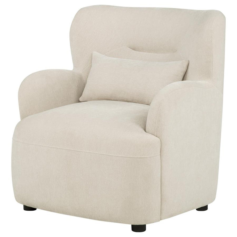 Duvall Contemporary Fabric Deep-Seated High-Back Accent Chair