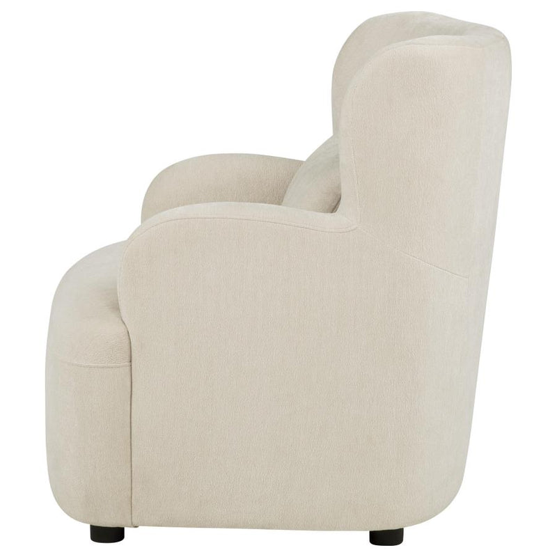 Duvall Contemporary Fabric Deep-Seated High-Back Accent Chair
