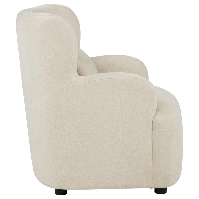 Duvall Contemporary Fabric Deep-Seated High-Back Accent Chair