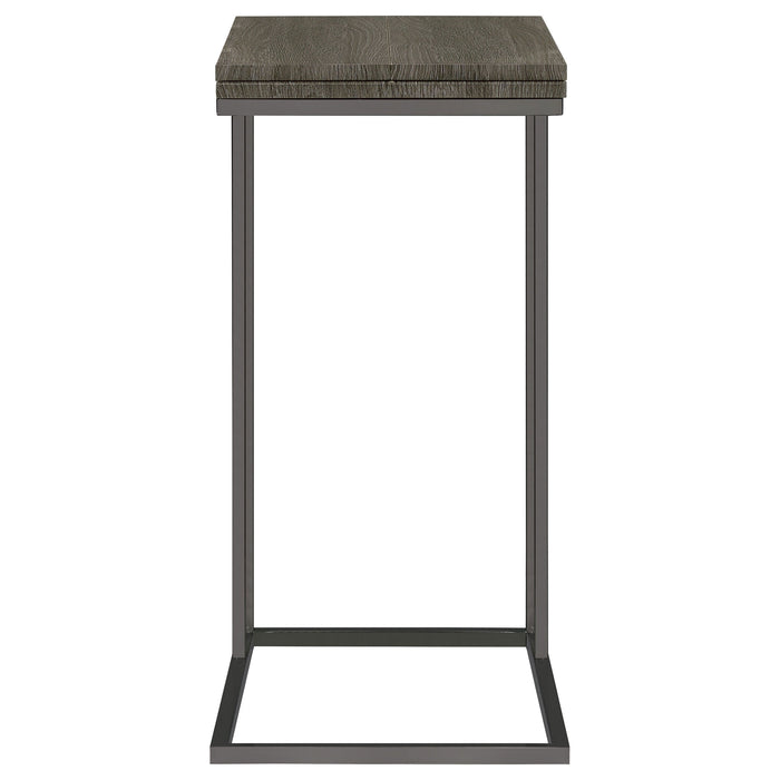 Pedro Expandable Top Accent Table Weathered Grey and Black