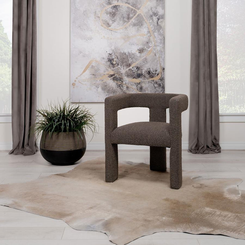 Sillón auxiliar tapizado Petra Boucle