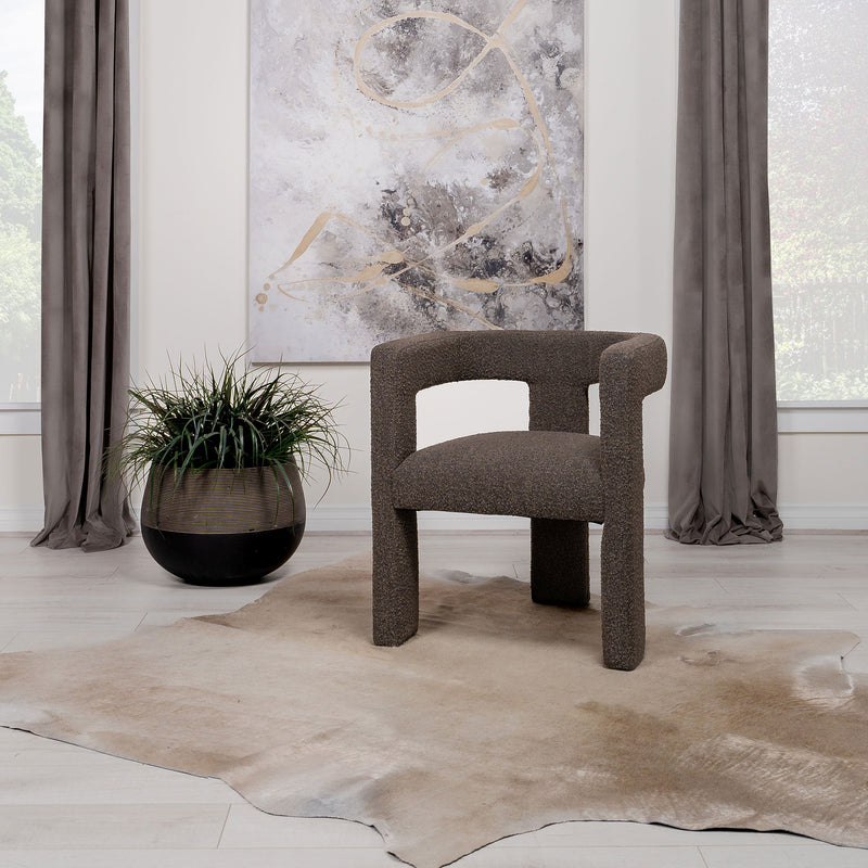 Sillón auxiliar tapizado Petra Boucle