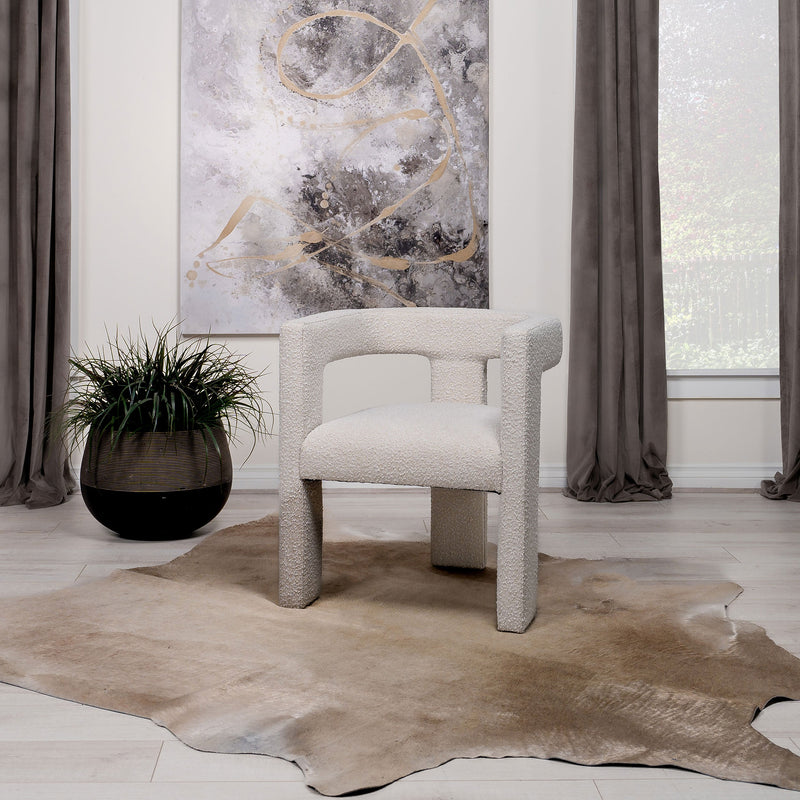 Sillón auxiliar tapizado Petra Boucle