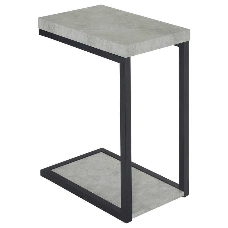 Beck Engineered Wood C-Shape Sofa Side Table