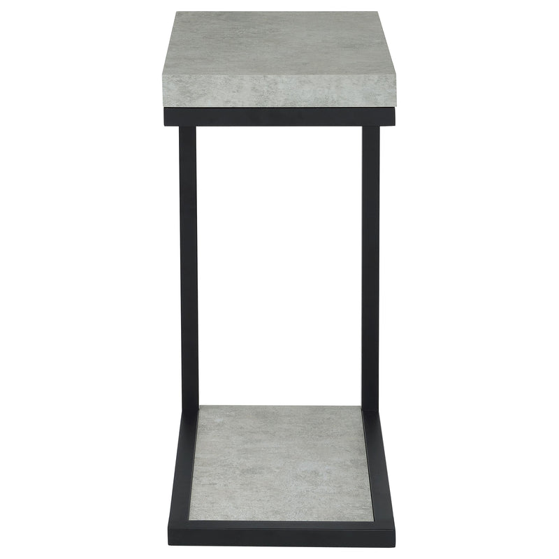 Beck Engineered Wood C-Shape Sofa Side Table