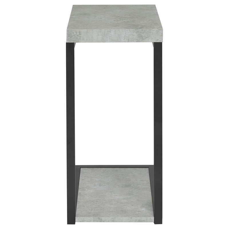 Beck Engineered Wood C-Shape Sofa Side Table