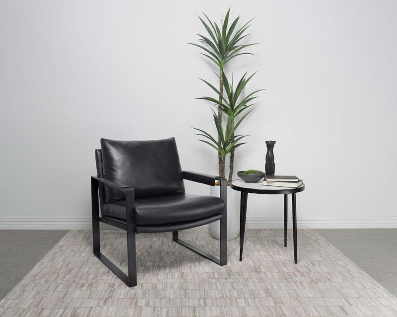 Sillón Acento Rosalind Tapizado con Brazos Rectos