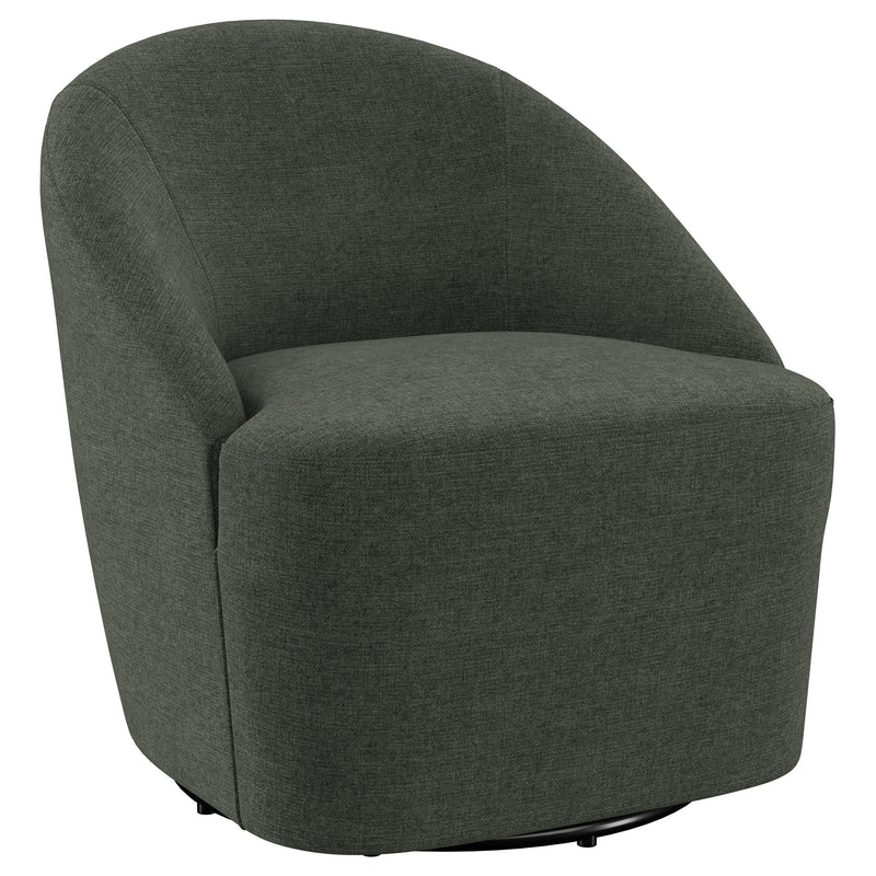 Sillón giratorio Leon tapizado de realce