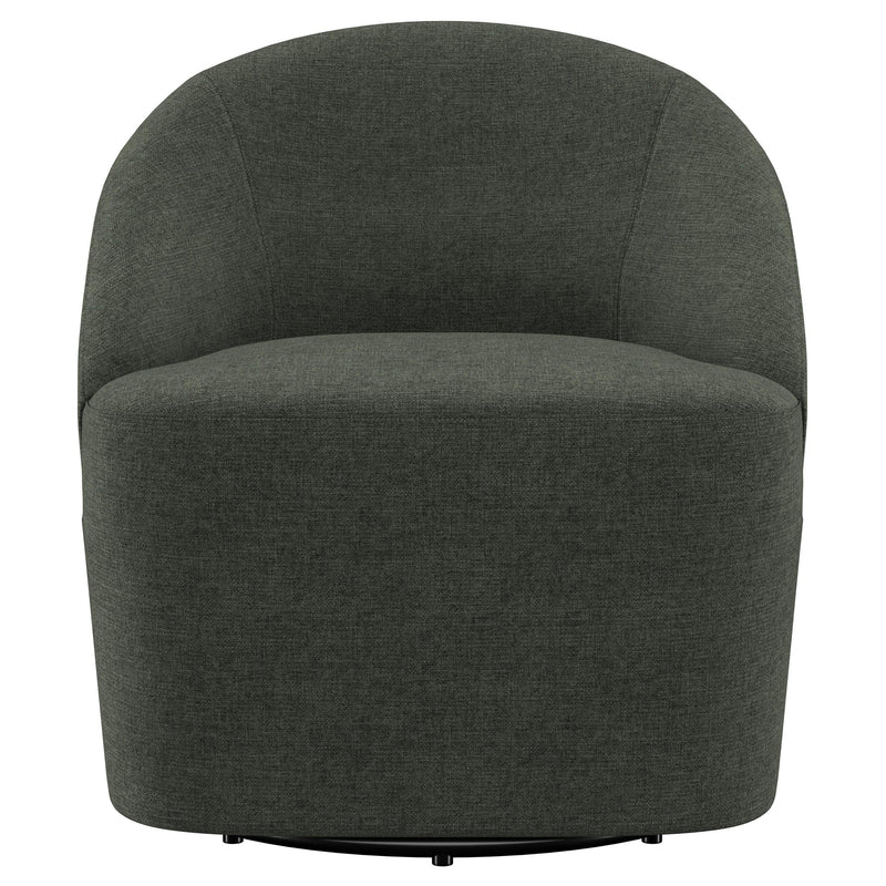 Sillón giratorio Leon tapizado de realce