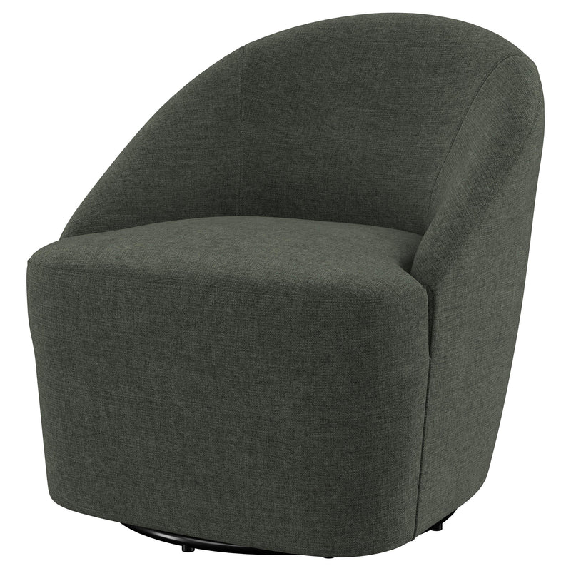Sillón giratorio Leon tapizado de realce